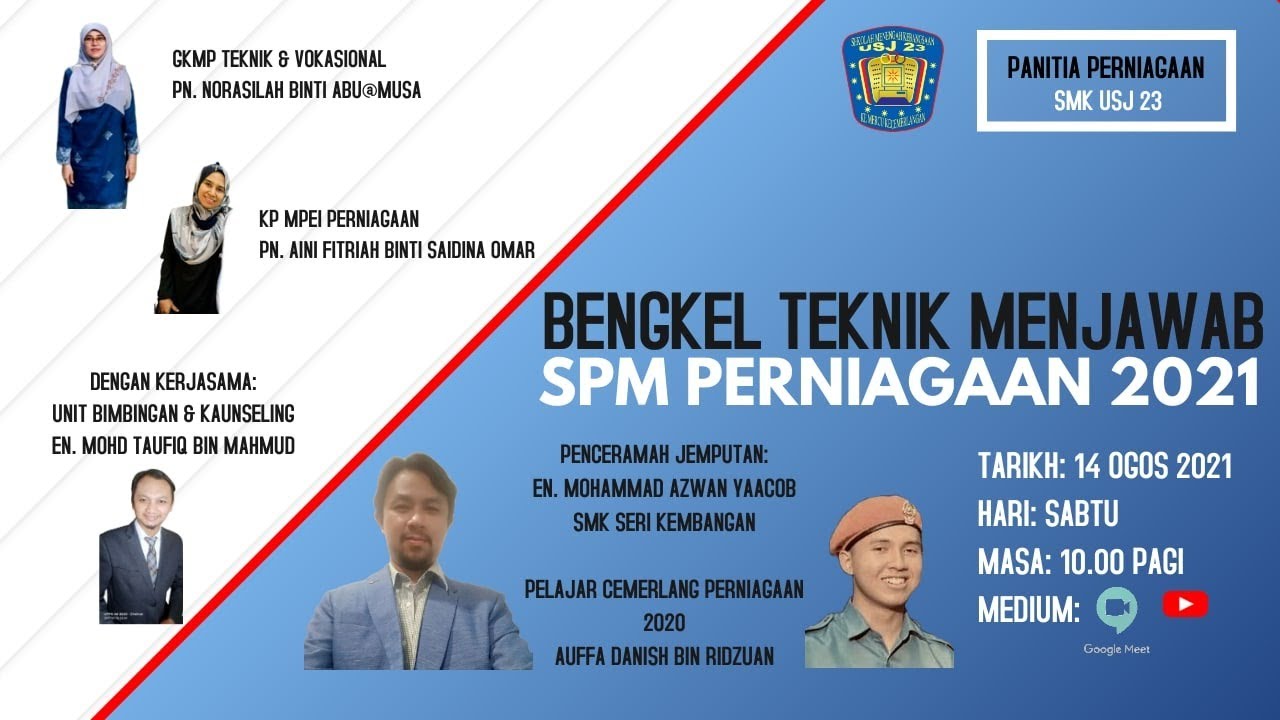 BENGKEL TEKNIK MENJAWAB SPM PERNIAGAAN 2021 - YouTube