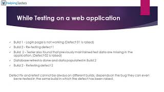 Retesting - Software Testing Tutorial 30