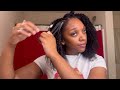 ✨ how i blend my 4a 4b hair using curls queen water kinky coily clip in extentions 💕