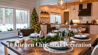 10 Timeless Kitchen Christmas Decor Ideas for 2024: Elegant & Festive Transformations