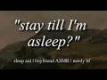 needy boyfriend wants you to cuddle him to sleep [ASMR roleplay] [sleep aid] [cozy] [deep voice]