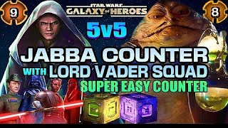 Crush Jabba with Lord Vader! Must-See SWGoH GAC Counter Tactics!