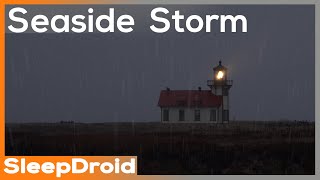 ► 10 Hours of Lighthouse Rain Storm and Ocean Waves (no thunder) by the Seaside (lluvia, olas)