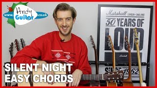 Silent Night Guitar lesson tutorial - Easy 4 chord Christmas Guitar Song