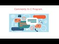 Comments In C Programming Language