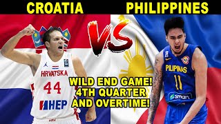 GILAS PILIPINAS vs CROATIA! Grabi si Kai Sotto Nakakagulat! 4th Quarter and Overtime Game!