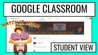 How to use Google Classroom - Student View