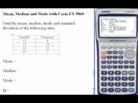 Mean Median Mode Symbols