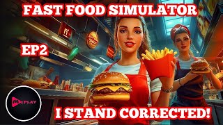 Fast Food Simulator | I STAND CORRECTED! | Episode 2 | PS5 HDR |