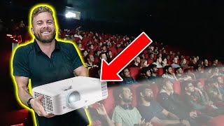 Bringing a Projector to a Movie Theatre & Playing My Videos on Screen