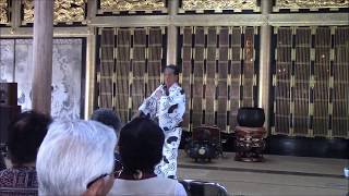 無法松の一生 踊り手　重留　静　宗祖降誕会の祝賀会　2017 5 21　光林寺