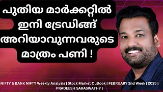 NIFTY \u0026 BANK NIFTY Weekly Analysis | Market Outlook | FEBRUARY 2nd Week 2025 | PRADEESH SARASWATHY |