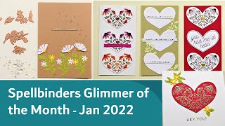 Spellbinders Glimmer of the Month, January 2022  | Love Enclosed | Hot Foiling | Die Cutting