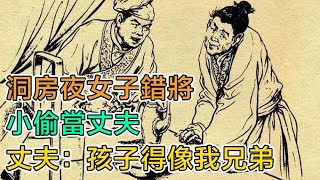 民間故事：洞房夜，女子錯將小偷當丈夫，丈夫：這孩子長得像我兄弟