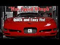 C5 CORVETTE “Max Speed 80Mph” EASY FIX