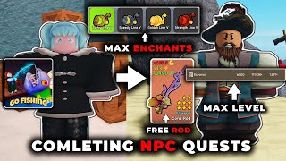 GO FISHING | COMPLETING NEW WORLD NPC QUESTS | HITTING MAX LEVEL | UNLOCKING ALL ENCHANTS \u0026 MORE