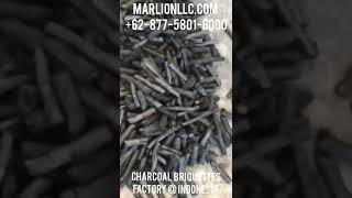 wooden briquettes 👉 coconut shell #charcoal manufacture #briquettes factory Hp/WA: +62-877-5801-6000