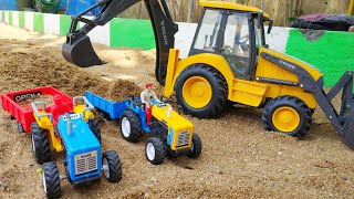 Tractor HMT toy with fully loaded trolley| Toy tractor power| Boom Boom