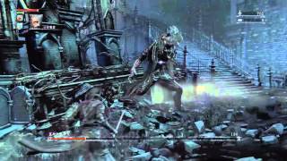 PS4 遊戲 Bloodborne 血源詛咒 攻略 - 第2關BOSS(蓋斯柯恩神父) - 用杖+槍 輕鬆KO~~