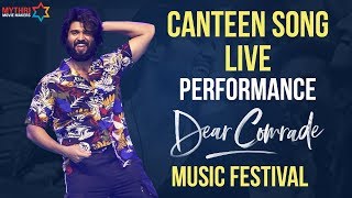 Canteen Song LIVE Performance | Vijay Deverakonda | Dear Comrade Music Festival | Rashmika Mandanna