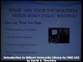 Introduction to Bilkent University Library for ENG 102 by David Thornton