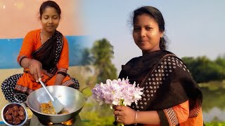 কচুরিপানা ফুলের বড়া | Water hyacinth flower pakora | Kochuri pana fuler bora | Priya Ranna ghor |