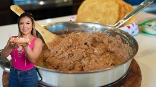The SECRET to Making the BEST REFRIED BEANS at Home, Better than any AUTHENTIC MEXICAN RESTAURANT
