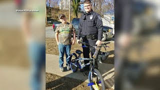 Officer buys new bike for boy whose bike was stolen