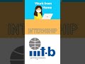 Work From Home Internship with IIIT Banglore #wah #wfh #internship #iiit #shorts