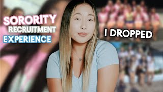 My sorority recruitment experience.. why I dropped | University of Central Florida (UCF)