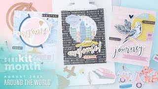Spellbinders August 2020 Card Kit of the Month – Around The World