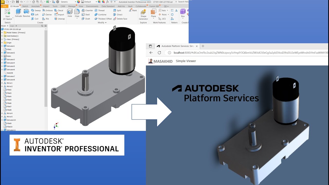 Autodesk Platform Services ( Forge ) - Simple Viewer - YouTube