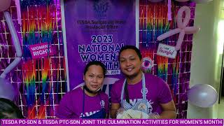 TESDA PO-SDN \u0026 TESDA PTC-SDN JOINT THE CULMINATION ACTIVITIES FOR WOMEN’S MONTH