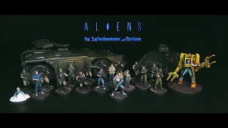 Aliens (1986) survival board game. Battlefront Miniatures(Gale Force 9). Painted by Warhammer Atrium