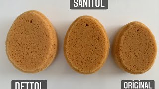 Comparing Dettol and Sanitol ASMR Sponge Squeezes