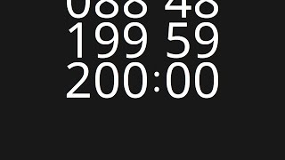 200 Minute Countdown Timer