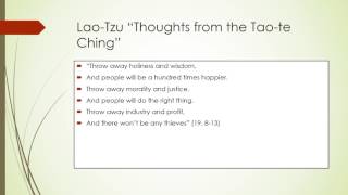 Lao Tzu and Machiavelli