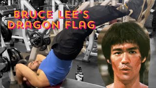 Bruce Lee's workout (Dragon Flags!) #shorts