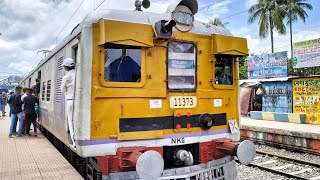 EMU local train action from Birati station | Kolkata suburban railway