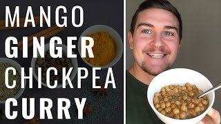 Mango Ginger Chickpea Curry (Vegan, WFPB)