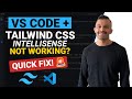 Fix Tailwind CSS Intellisense in VS Code (CDN Users)