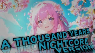 Nightcore - A thousand years Christina Perri | A thousand years sped up