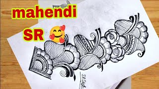 Latest mehandi design#rajneesonuji #drawing #sr8827 #srsketch #viral #shortvideos