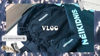 [VLOG]📓중학교 입학하는 08년생 브이로그🖤 / 새학기 / 예비소집일 / 일상 / 공부 / 언박싱 / new backpack📓🌻