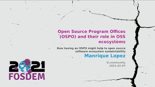 How having an OSPO might help to open source software ecosystem sustainability