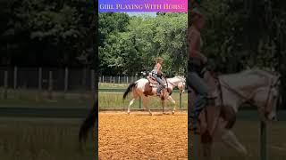 Girl Playing With Horse Jumping | Horse Jumping #fei #feijumpingworldcup #feijumping