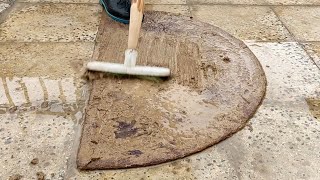 Can you see the true color of the carpet?Cleaning the dirty carpet full of mud|ASMR