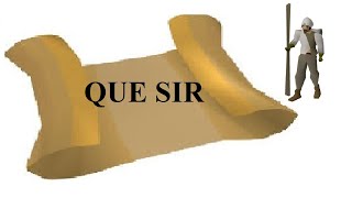 OSRS Anagram Clue | QUE SIR | Challenge Scroll Answer | Quick