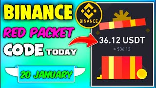 Binance red packet code today | red packet code in binance today | 20 January new red packet code |