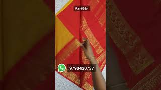 Premium Quality Kalyani Cotton Sarees at just 699+shipping #saree #sareefashion #cotton#kalyani